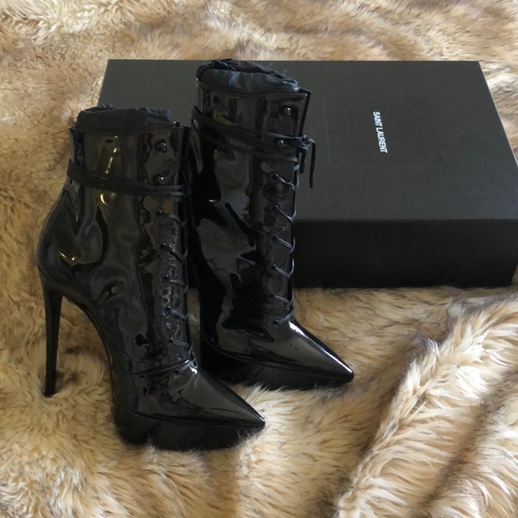*Sold on Ebay* SAINT LAURENT Betty Platform Boots - Picture 4 of 10